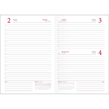 Ежедневник датированный "Berlin", А5, черный, 2026 - 4