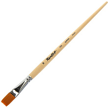 Кисть "Roubloff", мягкая синтетика, плоская, на длинной ручке №16