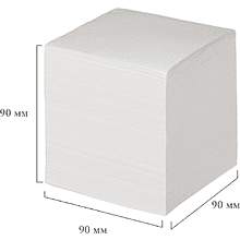 Бумага для заметок "Attache Economy", 90x90x90 мм, белый