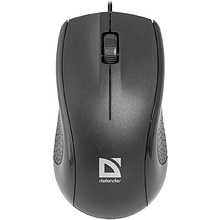Мышь Defender Optimum MB-160, проводная, 1000 dpi, 3 кнопки, черный