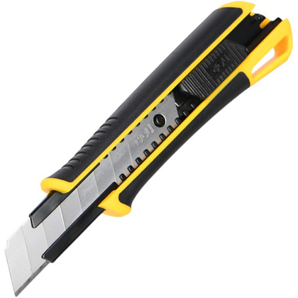 Нож строительный Deli YS EDL003H, 18 мм, универсальный