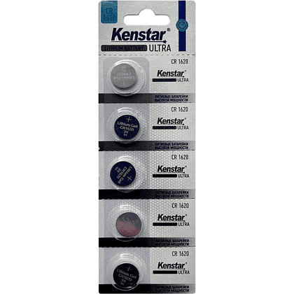 Батарейка литиевая дисковая KenStar "CR1620", 5 шт