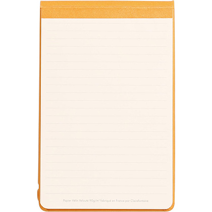Блокнот "Rhodiarama Webnotepad" на резинке, A5, 96 листов, линейка, оранжевый - 2