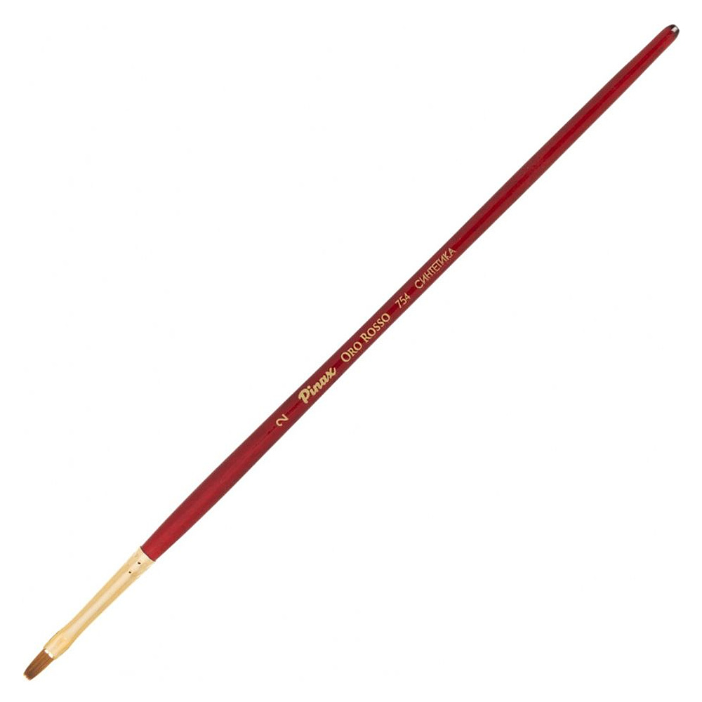 Кисть для рисования "Pinax ORO ROSSO", синтетика, плоская, №2