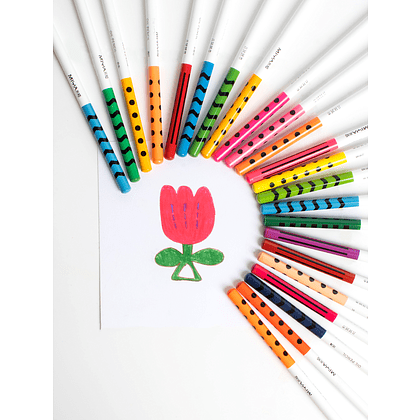 Цветные карандаши "Himi. Geometry city", 24 цвета - 3