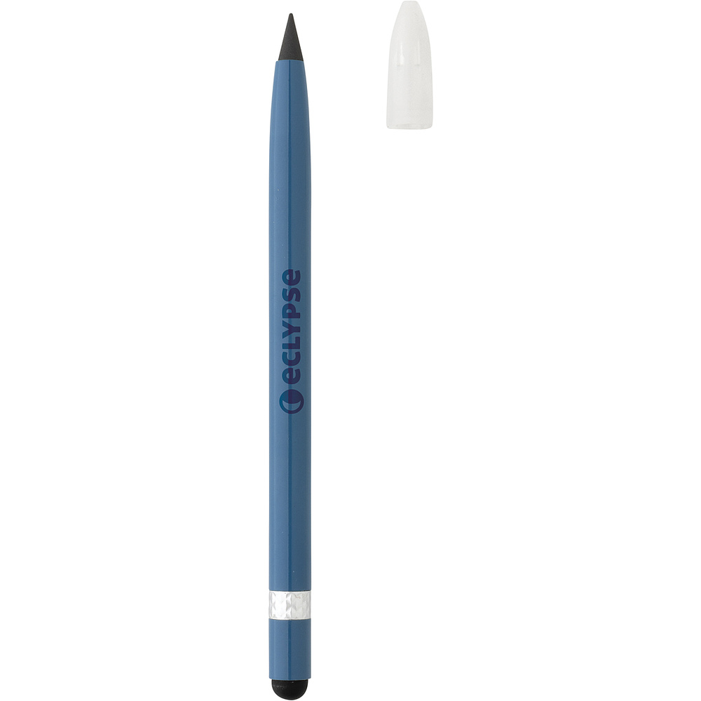 Карандаш вечный XD Collection "P611.125", алюминий, с ластиком, синий - 3