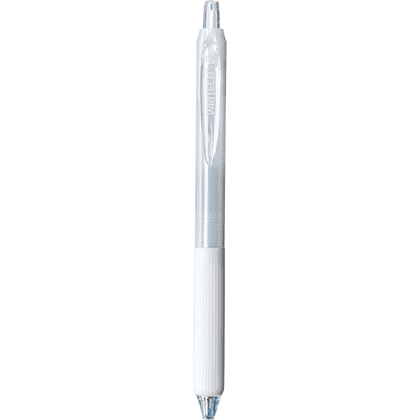 Ручка шариковая автоматическая "Low Viscosity", 0,7 мм, белый, стерж. синий