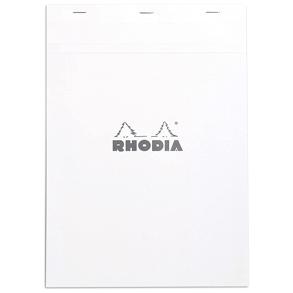 Блокнот "Rhodia",  А4, 80 листов, клетка, белый