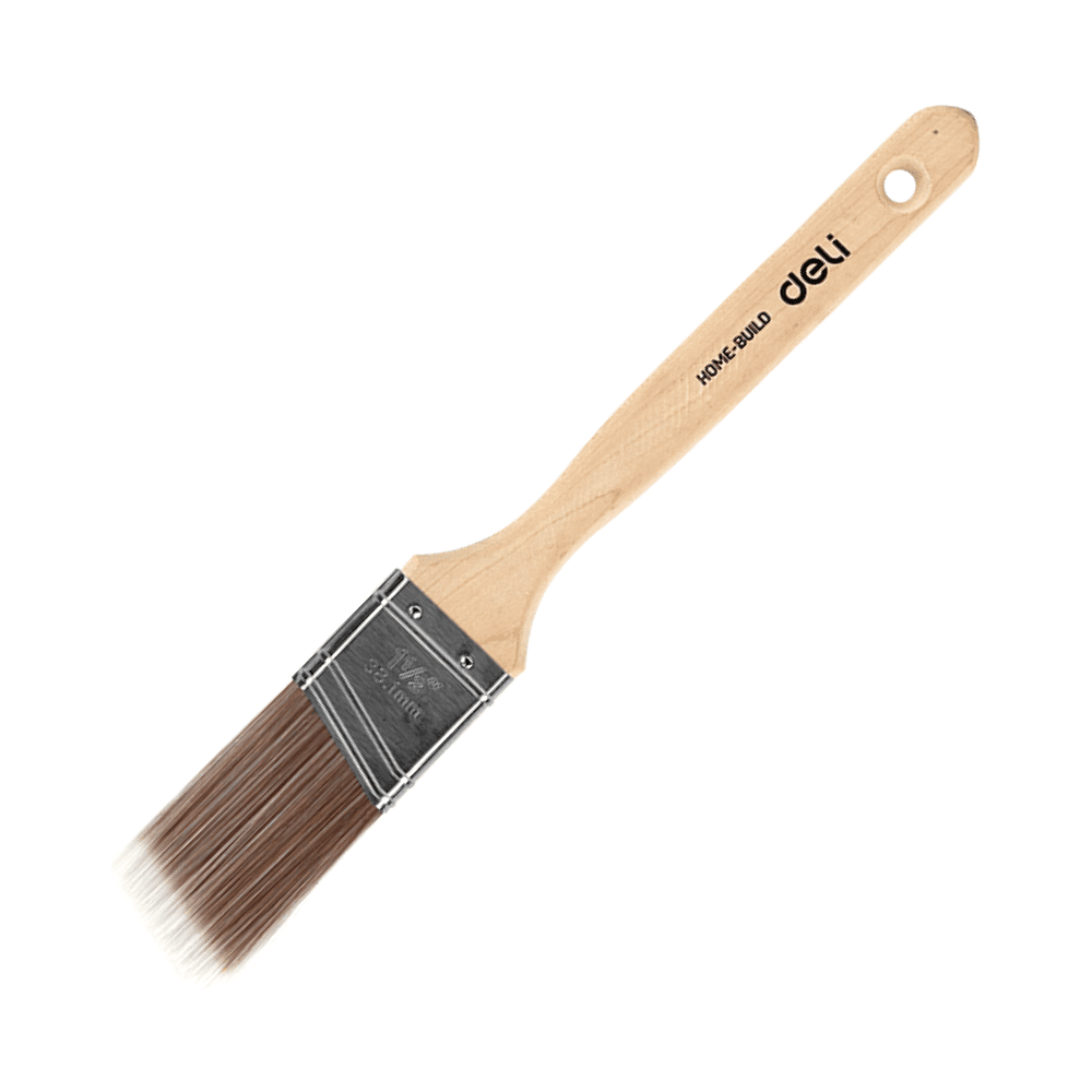 Кисть малярная Deli YS EDL509171, плоская,1.5"-38 мм, угловой срез, искусственная щетина