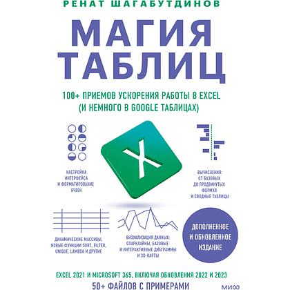 Книга "Магия таблиц. 100+ приемов ускорения работы в Excel (и немного в Google Таблицах)", Ренат Шагабутдинов