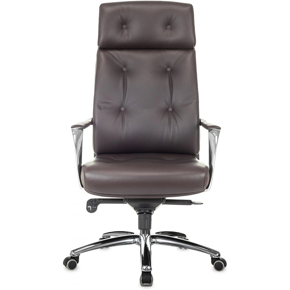 Кресло для руководителя Бюрократ DAO, кожа, коричневый - 2