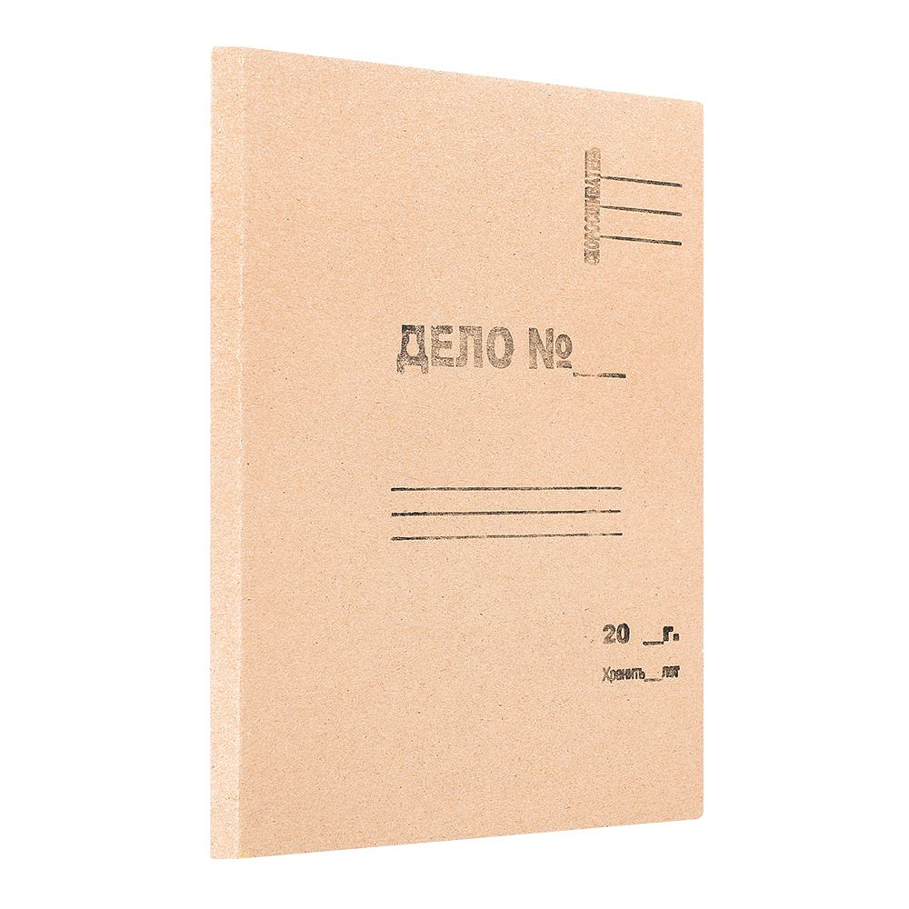 Обложка "Дело", 30 мм, без завязок, 100 шт, крафт