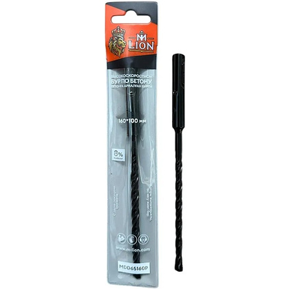 Бур по бетону M-Lion, MDD12160P 12х160 мм, SDS+, двойная резьба