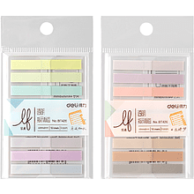 Закладки пластиковые "Deli", 44х6 мм