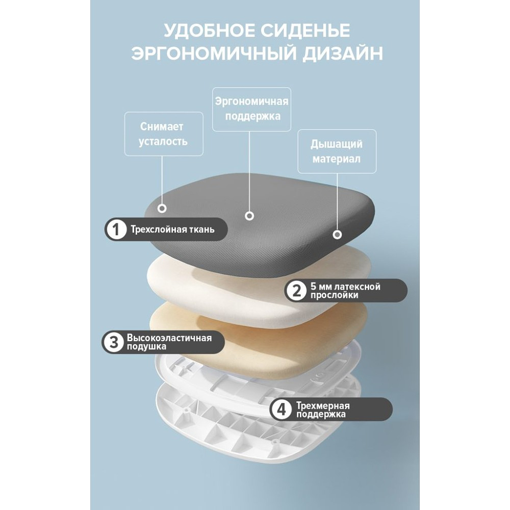 Кресло детское Everprof Kids 102, ткань, пластик, темно-серый - 9