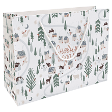 Пакет бумажный подарочный "Village", 36х26х12 см