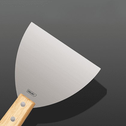 Шпатель Deli YS DL-HD4C, нержавеющий, 100 мм, деревянная рукоятка - 3