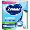 Полотенца бумажные Zemma Стандарт, 2 рулона, 2 слоя, белый - 2
