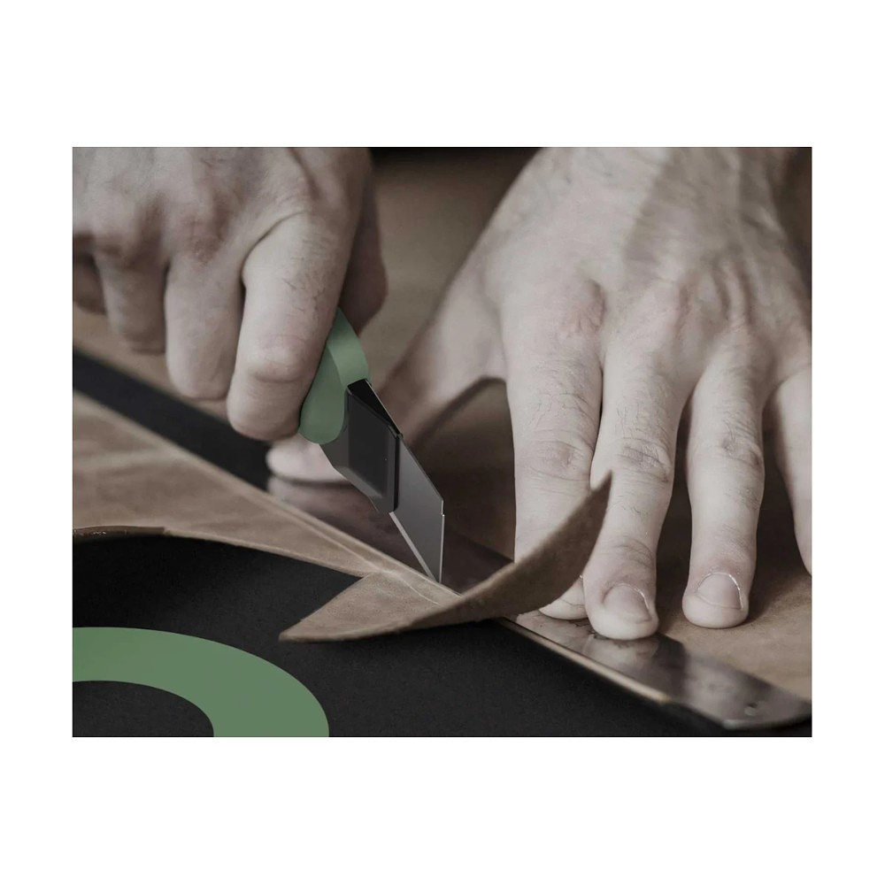 Нож строительный Deli HS EHT4018L, 18 мм, Soft Touch, зеленый - 7