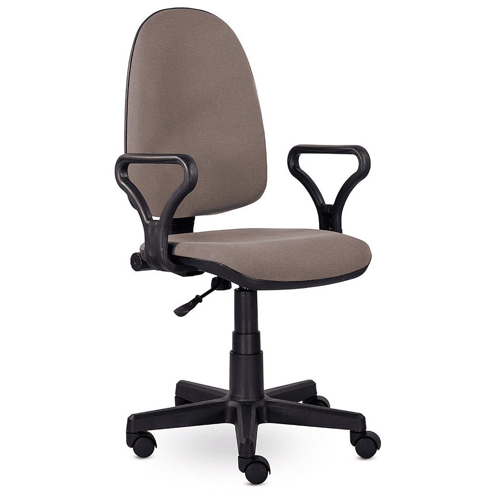 Кресло для персонала UTFC "Prestige Самба", ткань, пластик, бежевый