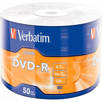 Диск Verbatim "Extra Protection", DVD-R, 4.7 гб, пэт-упаковка, 50 шт
