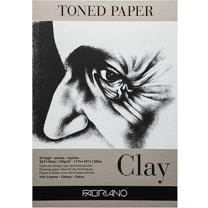 Блок бумаги для рисования "Fabriano. Clay", 29,7х42 см, 120 г/м2, 50 листов