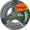 Шланг поливочный Amigo Grande 77169, 3/4", 25 м, 3-х слойный, серый - 2