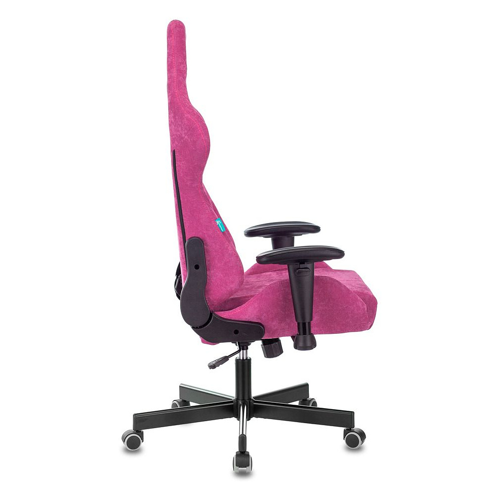 Кресло игровое Бюрократ "VIKING KNIGHT Fabric", ткань, металл, малиновый - 8