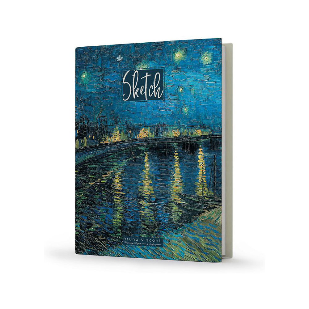 Скетчбук "Bruno Visconti", 18.4x25.7 см, 110 г/м2, 120 листов, ассорти - 4