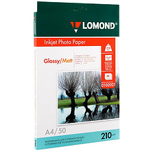 Двусторонняя Глянцевая/Матовая фотобумага для струйной печати "Lomond"