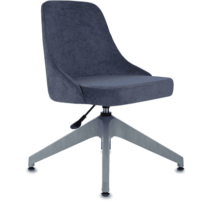 Кресло "Бюрократ CH-340GLZ", ткань, синий, каркас пластик, корпус серый