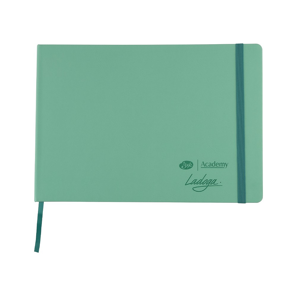 Скетчбук для акварели "Ладога", А4, 100% хлопок, 300 г/м2, 20 листов, мятный - 3