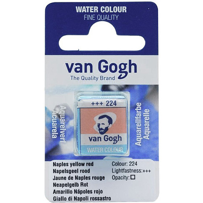 Краски акварельные "Van Gogh", 224 неаполитанский желто-красный, кювета