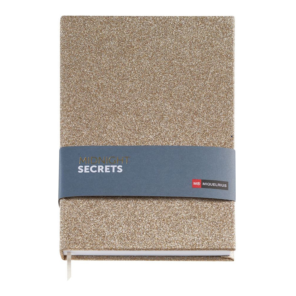 Блокнот Miquelrius "Midnight Glitter", А5, 80 листов, коричневый