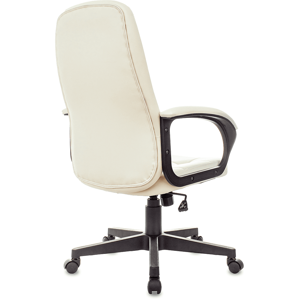 Кресло для руководителя Бюрократ "CH 002", экокожа, пластик, слоновая кость - 4