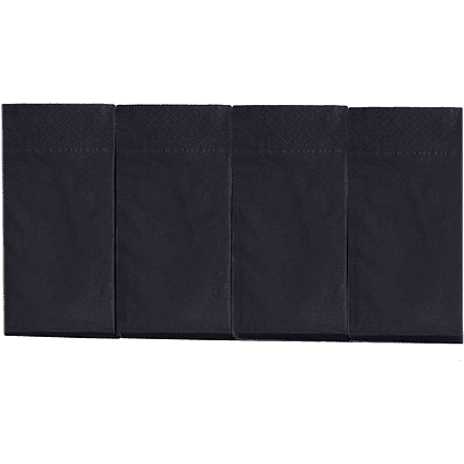 Салфетки бумажные "Бик-пак" 1/8 сложение, 200 шт, 33x33 см, черный