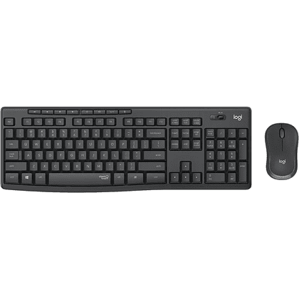 Клавиатура + мышь Logitech "MK295 Silent", беспроводная, черная  - 2