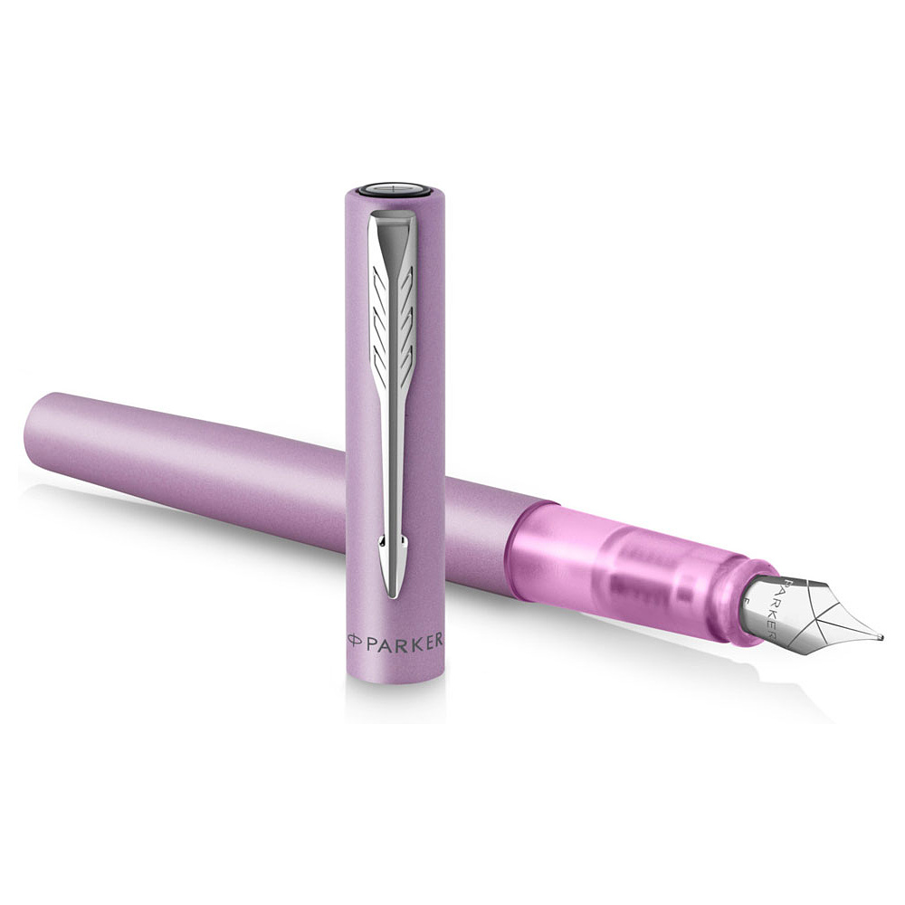 Ручка перьевая Parker "Vector XL F21", F, лиловый, патрон синий - 2