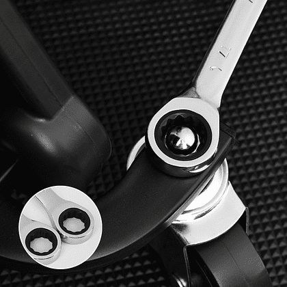 Ключ комбинированный Deli YS EDL34110, 10 мм, с трещоткой, 72 зуба - 2