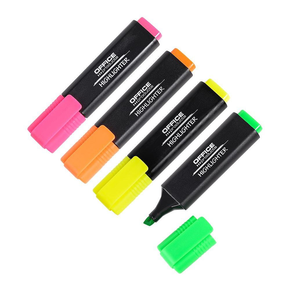 Набор текстовых маркеров "Office Products", 4 шт, ассорти - 2