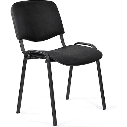 Стул для посетителей ИЗО BLACK, ткань, черный C-11