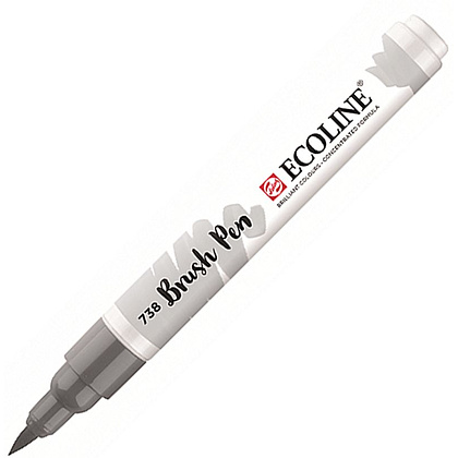 Маркер акварельный "Ecoline", 738 холодный серый светлый