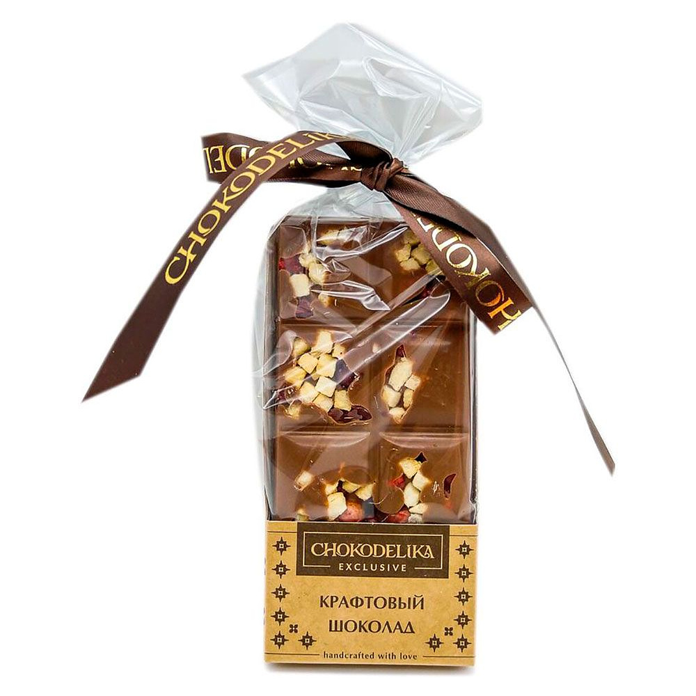 Шоколад темный "Крафтовый микс с яблоком", 50 г