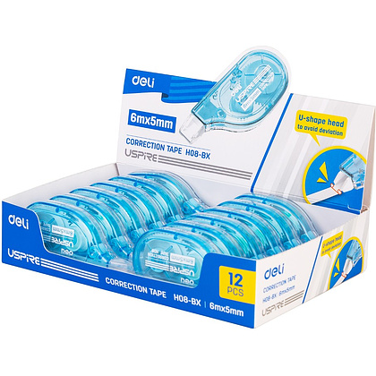 Корректор роллер "Uspire", 6х5 м/мм, голубой - 5