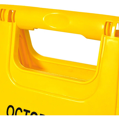 Знак СКОЛЬЗКИЙ ПОЛ, 59х27 см, раскладной - 10