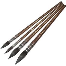 Кисть для рисования "Pinax Poseidon" белка микс, круглая, французское крепление