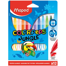 Фломастеры Maped "Jungle", 12 шт