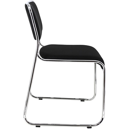 Стул для посетителей EVERPROF "Fix", ткань, металл, черный - 3