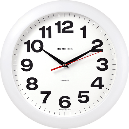 Часы настенные круглые "11110198", белый