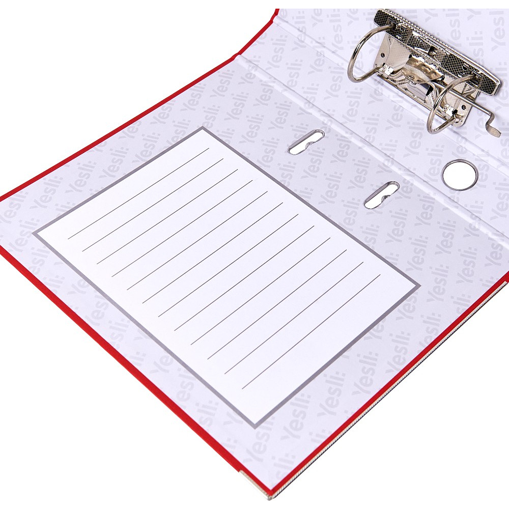 Папка-регистратор "Yesli:", А4, 75 мм, ПВХ Эко, красный - 9
